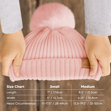 Load image into Gallery viewer, 2-Pack Pom Knitted Beanie (Fawn)
