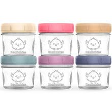 Load image into Gallery viewer, 6-Pack Prep Jars Food Glass Containers
