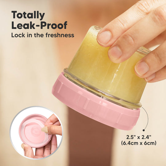 Prep Jars Baby Food Storage Glass Container (Roseate)