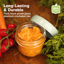 Load image into Gallery viewer, Prep Jars Baby Food Storage Glass Container (Sage)
