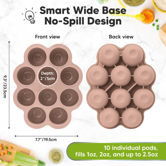 Prep Silicone Baby Food Tray (Dusk)