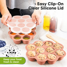Load image into Gallery viewer, Prep Silicone Baby Food Tray (Roseate)
