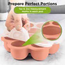 Load image into Gallery viewer, Prep Silicone Baby Food Tray (Roseate)
