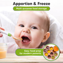 Load image into Gallery viewer, Prep Silicone Baby Food Tray (Roseate)
