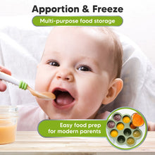 Load image into Gallery viewer, Prep Silicone Baby Food Tray (Sage)
