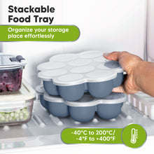 Load image into Gallery viewer, Prep Silicone Baby Food Tray (Slate)
