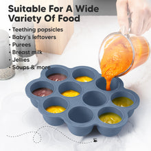 Load image into Gallery viewer, Prep Silicone Baby Food Tray (Slate)
