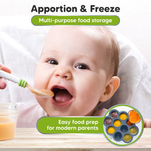 Load image into Gallery viewer, Prep Silicone Baby Food Tray (Slate)

