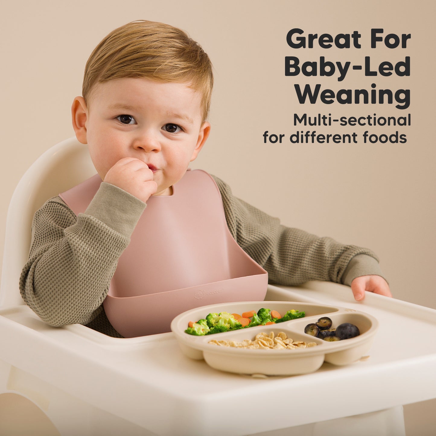 Great For Baby-Led Weaning, multi-sectional for scooping foods.
 26881903526074