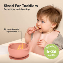 Load image into Gallery viewer, 2-Pack Prep Silicone Suction Bowls (Roseate)
