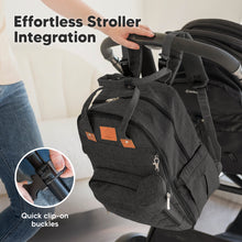 Load image into Gallery viewer, Rove Diaper Bag (Charcoal)
