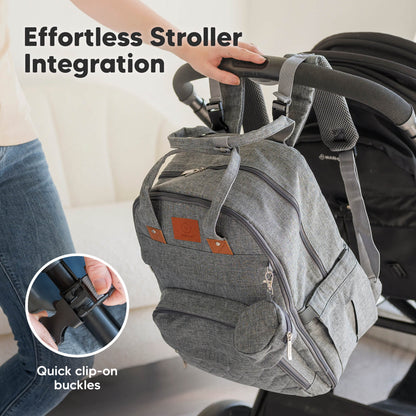 Effortless Stroller Integration, quick clip-on buckles. 25989120721082