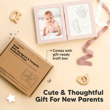 Load image into Gallery viewer, Rune Hand &amp; Footprint Keepsake Frame (Petal Pink)
