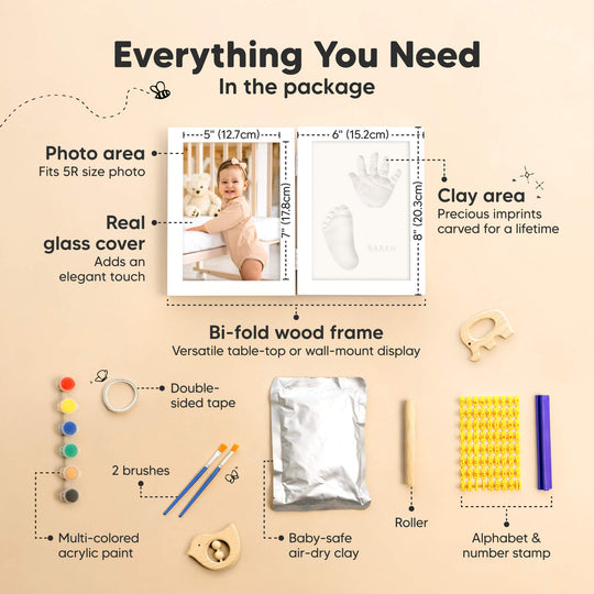 Rune Hand & Footprint Keepsake Frame