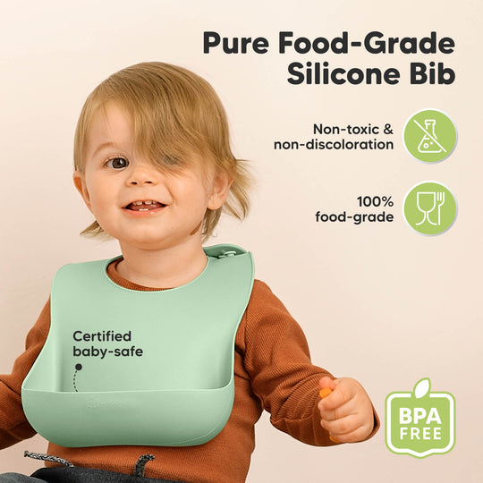 2-Pack Prep Silicone Bibs (Mellow)