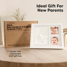 Load image into Gallery viewer, Baby Handprint &amp; Footprint Keepsake Solo Frame
