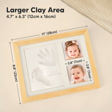 Load image into Gallery viewer, Baby Handprint &amp; Footprint Keepsake Solo Frame (Natural Pine)
