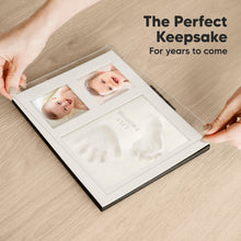 Load image into Gallery viewer, Baby Handprint &amp; Footprint Keepsake Solo Frame (Onyx Black)
