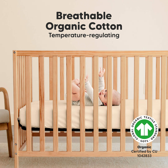 Soothe Fitted Crib Sheet (Pecan)