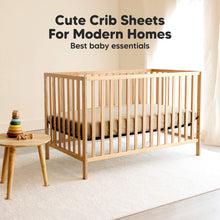 Load image into Gallery viewer, Soothe Fitted Crib Sheet (Pecan)
