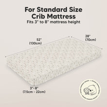 Load image into Gallery viewer, Soothe Fitted Crib Sheet (Daisies)
