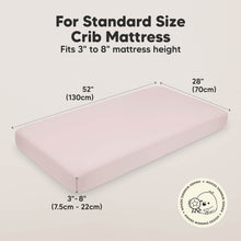 Load image into Gallery viewer, Soothe Fitted Crib Sheet (Pastel)
