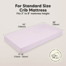 Load image into Gallery viewer, Soothe Fitted Crib Sheet (Thistle)
