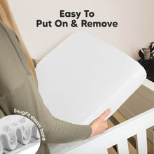 Load image into Gallery viewer, Soothe Fitted Crib Sheet (Thistle)
