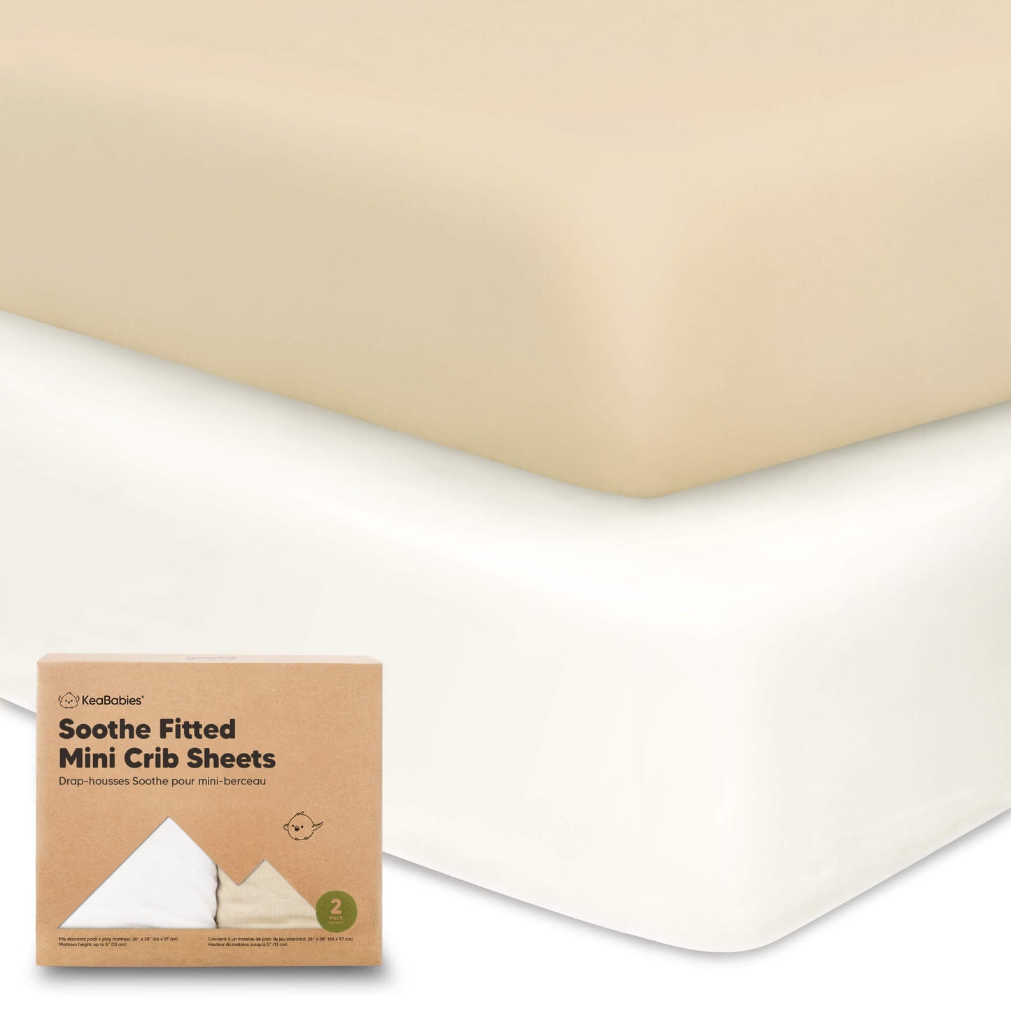 Soothe Fitted Mini Crib Sheet 26576637132986