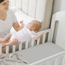 Load image into Gallery viewer, Soothe Fitted Mini Crib Sheet (Steel)
