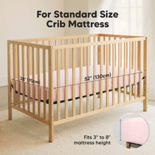 Load image into Gallery viewer, 2-Pack Soothe [Protect+] Waterproof Crib Sheets (Mist Rose)
