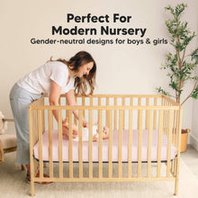 Load image into Gallery viewer, 2-Pack Soothe [Protect+] Waterproof Crib Sheets (Mist Rose)
