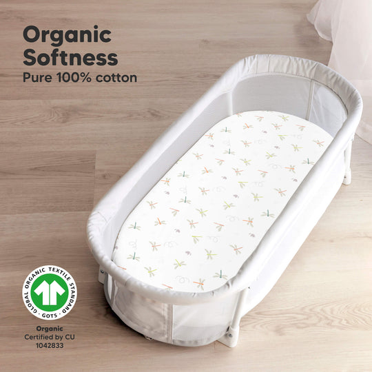 2-Pack Soothe Fitted Bassinet Sheets (Meadow)