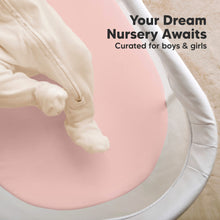 Load image into Gallery viewer, 2-Pack Soothe Fitted Bassinet Sheets (Rose)
