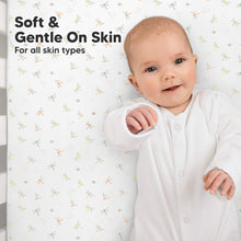 Load image into Gallery viewer, Soothe Fitted Crib Sheet (Meadow)
