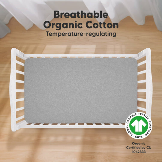 Soothe Fitted Crib Sheet (Storm)