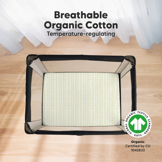 Soothe Fitted Mini Crib Sheet (Fleur)