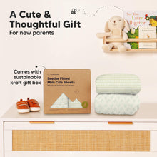 Load image into Gallery viewer, Soothe Fitted Mini Crib Sheet (Fleur)
