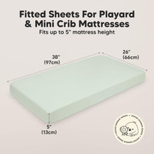 Load image into Gallery viewer, Soothe Fitted Mini Crib Sheet (Wildflowers)
