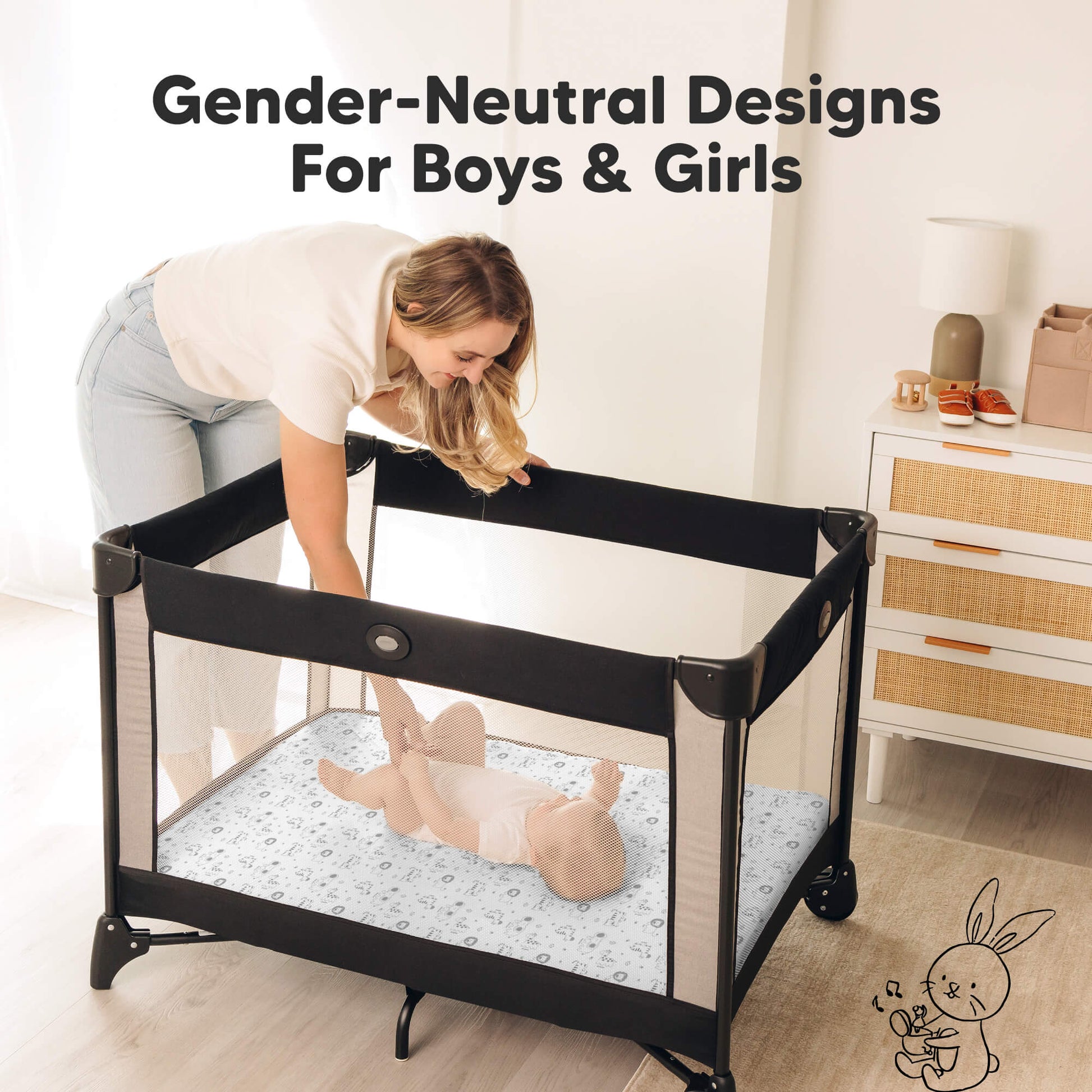  Gender-neutral designs for boys & girls 
 30111038505146