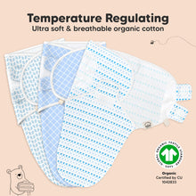 Load image into Gallery viewer, 3-Pack Soothe Swaddle Wraps (Storm)
