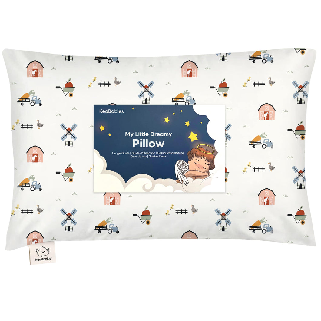 Toddler Pillow with Pillowcase (Barn)