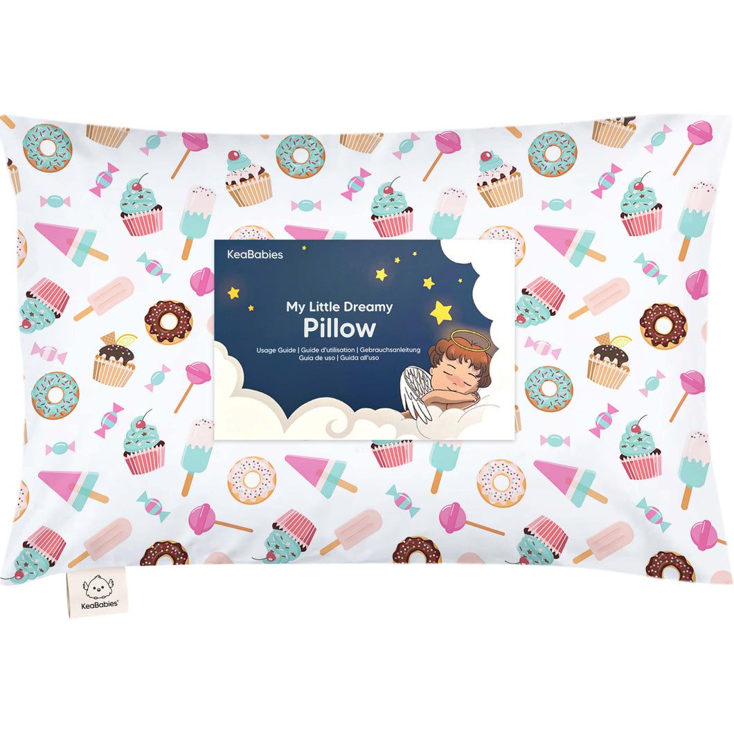 Toddler Pillow with Pillowcase (Sweet Tooth)