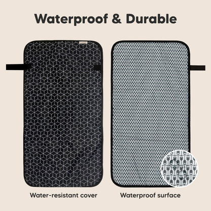 Waterproof & Durable, water-resistant outer cover with waterproof inner surface for mess protection. 26281145499834