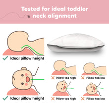Load image into Gallery viewer, Toddler Pillow with Pillowcase (Soft White)
