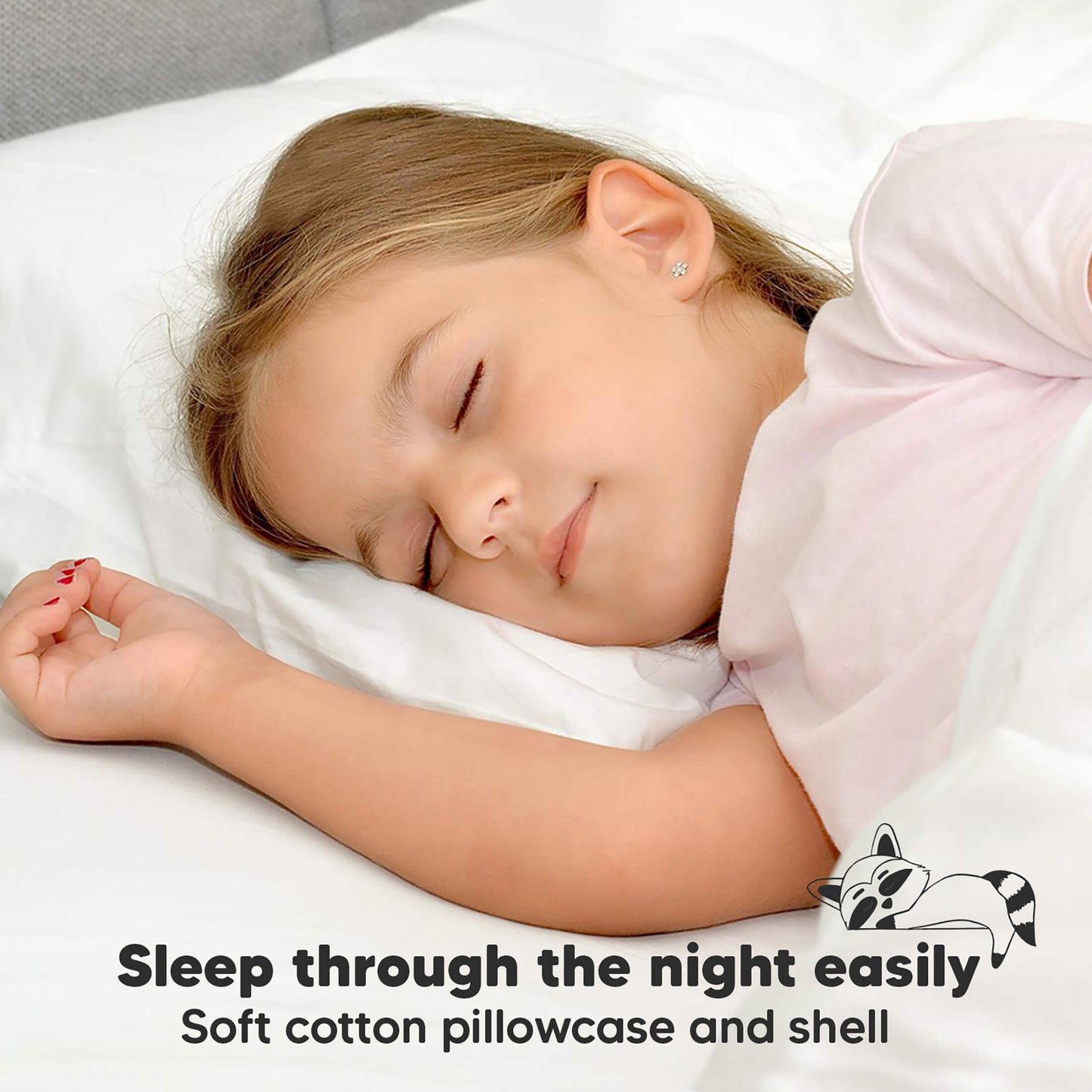 Sleep through the night easily, Soft cotton pillowcase and shell 30997431615674