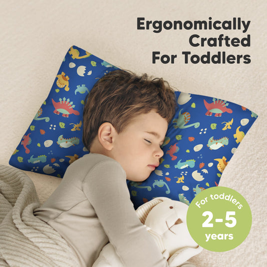 Ergonomically crafted for toddlers, this dreamy pillow provides the ideal support and comfort for ages 2–5.
-on-hover