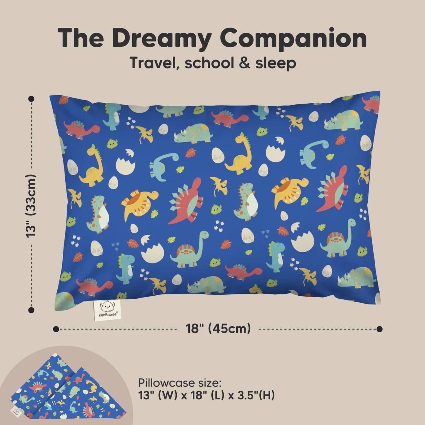 The dreamy companion pillow is perfectly sized for toddlers, measuring 13 × 18 inches, making it ideal for travel, school, and everyday sleep.
 27542757933242