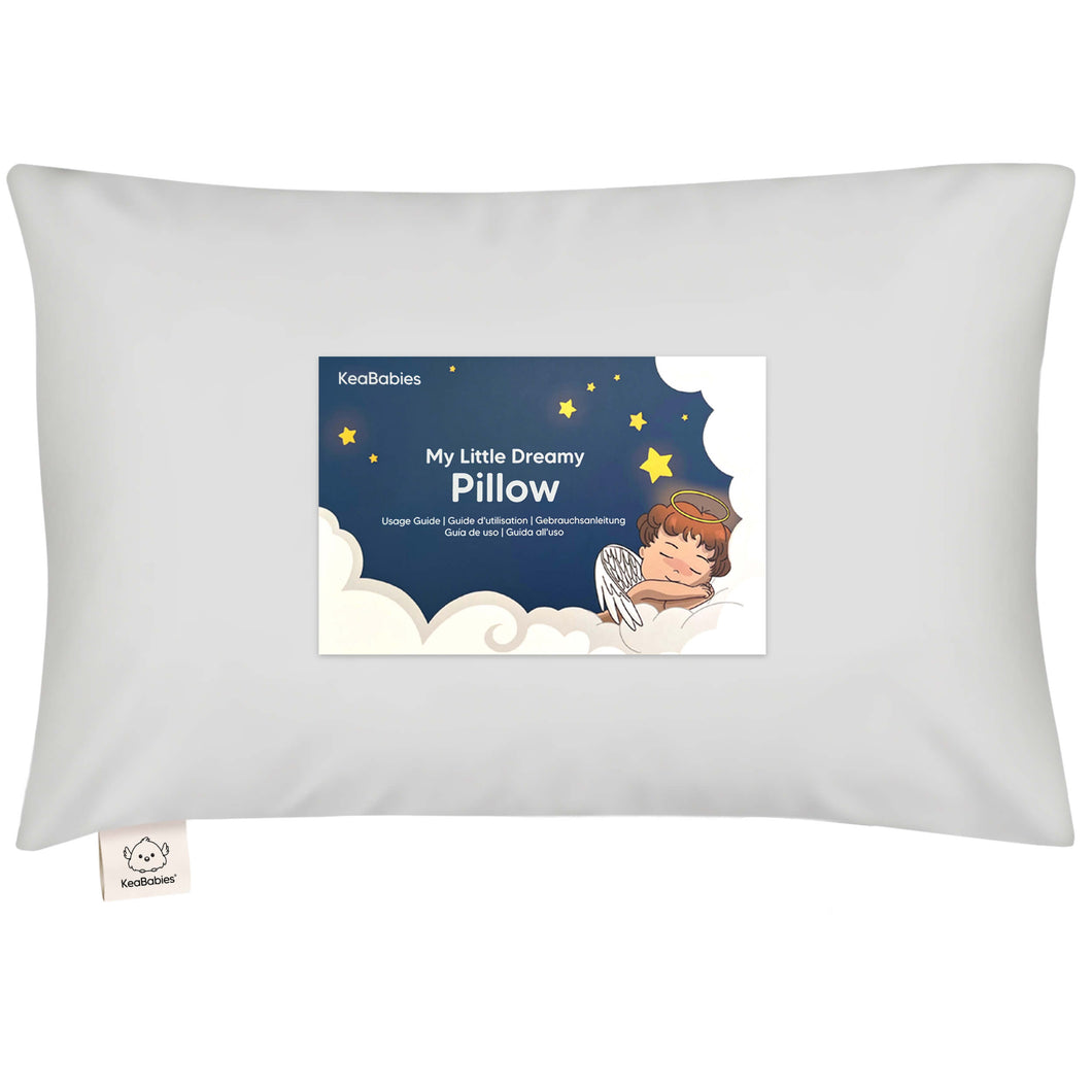 Toddler Pillow with Pillowcase (French Gray)