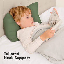 Load image into Gallery viewer, Toddler Pillow with Pillowcase (Jungle Green)
